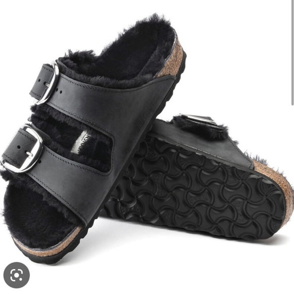 BIRKENSTOCK Arizona Big Buckle Shearling
Oiled Leather, SIZE 9-9.5US / 40EU 0422 - Picture 2 of 8